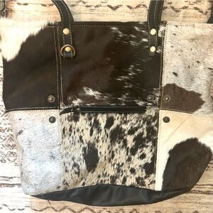 NWOT Myra bag, cow print, large